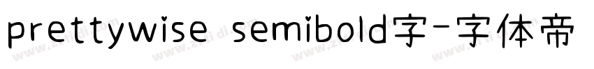 prettywise semibold字字体转换